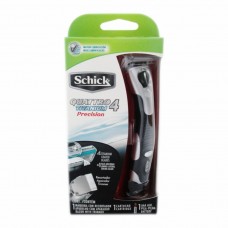 Schick Станок Quattro Titanium PRECISION (+1кассета)с триммером и батарейкой