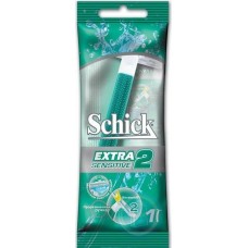 Schick Одноразовые станки Extra-2 Sensitive (1шт)(зелёные)